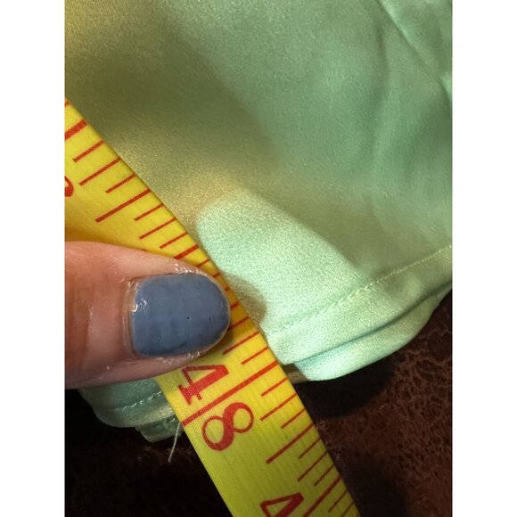 Rare Michael Costello X Revolve XXS Porter Dress Mint Ombre Cowl Neck Maxi Dress - Picture 11 of 12